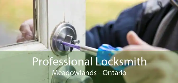 Professional Locksmith Meadowlands - Ontario